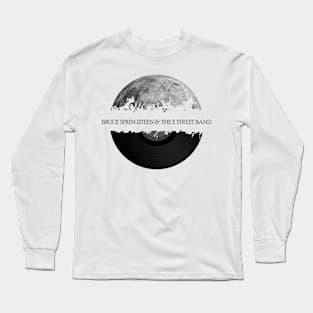 Bruce Springsteen & The E Street Band moon vinyl Long Sleeve T-Shirt